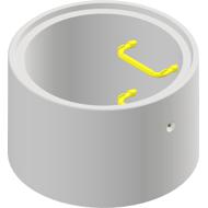 Réhausse béton Ø800 H.60cm avec 2 échelons