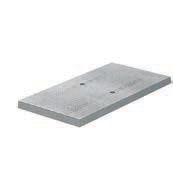 Demi couvercle pour regard compteur d'eau 800x800mm Ep.40mm