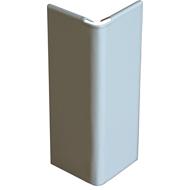 Jonction angle sortant H.100mm laqué gris aluminium