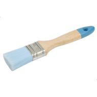 BROSSE PLATE EPAISSE ACRYLIQUE MANCHE BOIS VERNI Ø50MM