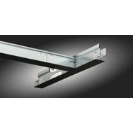 Entretoise à clic CLIP ON 32x24mm noir brillant 1,20m