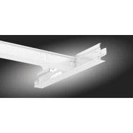 Porteur à clic CLIP ON 38x24mm blanc 3,60m