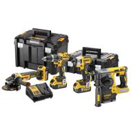 Kit 4 outils DEWALT 18V XR 5Ah Li-Ion Brushless + accessoires