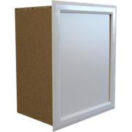 Trappe bois isolée+Reh Ep.100mm 35cm 49x59cm couvre joint PVC