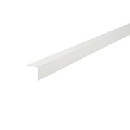 Baguette d'angle PVC blanc 20x20mm 2,40m
