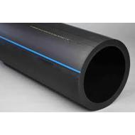Tube PEHD PE100-RC barre PN16bar NF noir bandes bleues