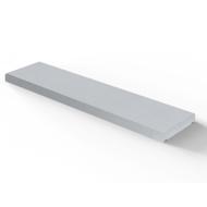 Couvertine plate PIERRE LISSE 25x99cm gris