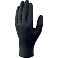 Gant jetable nitrile non poudré Noir T.8 boite 100