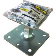 PIED DE POTEAU REGLABLE + FIXATION 20 X 100-150M