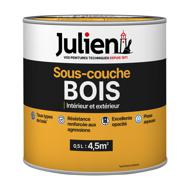 Peinture sous couche bois intérieur/extérieur JULIEN mat Blanc 0.50L