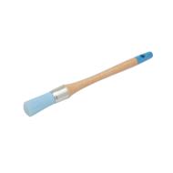 Brosse pouce à réchampir acrylique manche bois 6' bleu