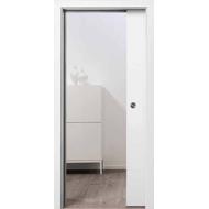 Porte âme tubulaire pour châssis escamotable LISSE blc nat 9010 204x73