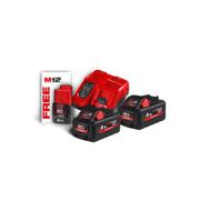 Batteries MILW NRG HIGH OUPUT M18 HNRG-552 18V 5,5Ah pack 2 + chargeur