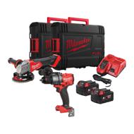 Perceuse +meuleuse MILW FUEL M18FPP2E3-502X 5Ah + 2 batteries+chargeur