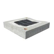 Tête pour regard 80x80/96x96cm H.17cm +grille fonte concave C250