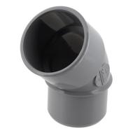 Coude PVC Ø40mm mâle-femelle 45° CH4