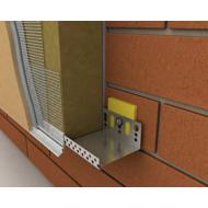 Profilé de départ PVC trame clipable réglage enduit 6mm 2,50m