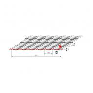 Tuile R originale ep. 0,50mm 870x1144mm utile RAL 8012