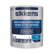 Peinture pour murs et plafonds mat blanc 1L