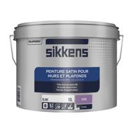 Peinture pour murs et plafonds satiné blanc 10L