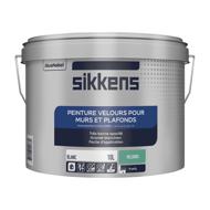 Peinture pour murs et plafonds velours blanc 10L