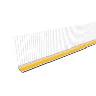 Profilé contre baie PVC avec trame pour isolant Ep.6 2,4m