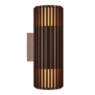 Double Applique murale Aludra Seaside E27 marron metallise