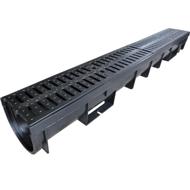 CANIVEAU PP + GRILLE PASSERELLE POLYAMIDE B125 PMR 1M