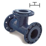 Té égal fonte GS bride mobile DN125 ISO PN10-16 AVK