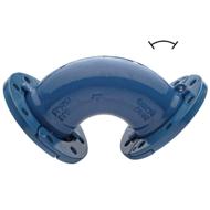 Coude fonte GS bride mobile DN125 90°-1/4 ISO PN10-16 AVK