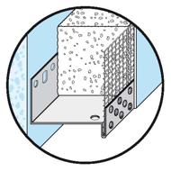 PROFILE ALU DEPART DE SOUBASSEMENT POUR ISOLANT EP. 140MM 2,50M alu