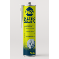 Mastic colle ATOUT PRO PU Blanc cartouche 300ml