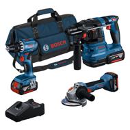 SET DE 3 OUTILS GSR+GWS+GBH+3X 18V 4,0AH 40 PROFESSIONAL