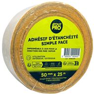 ADHESIF ATOUT PRO SIMPLE FACE 50MMX25M BLANC ROULEAU
