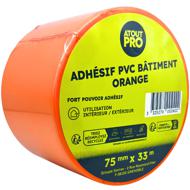Adhésif bâtiment ATOUT PRO orange 75mmx33m rouleau