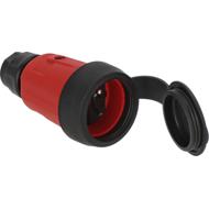 PROLONGATEUR PROFESSIONAL ROUGE POUR CABLE 3G1,5 - 3G2,5 - IP44