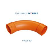 COUDE BATIFIBRE FF - PP SN4 DN090 grand rayon Ø90