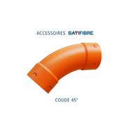 COUDE BATIFIBRE FF - PP SN4 DN090 grand rayon Ø45