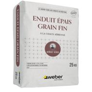 ENDUIT EPAIS grain fin 001 BLANC CASSE sac 25Kg