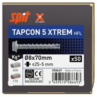 VIS BETON TAPCON 5 XTREM HFL EP.25-5 Ø8X70MM BOITE 50