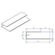 Profil Bordure ATOUT PRO PVC chêne or 1110 4,00m ref 109