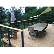 Lame terrasse douglas hors aubier 1 face bomb&eacute;e lisse 27x145mm 4,25m