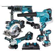 Perceuse-visseuse 18V 5Ah +4 batteries+chargeur+souffleur offert