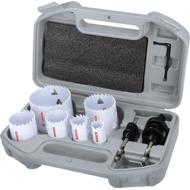 Coffret 6 scies tr&eacute;pan avec filetage viss&eacute; &Oslash;20mm