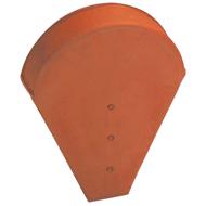 Fronton faitière conique 1/2 ronde PM ROUGE