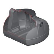 SEPARATEUR DE GRAISSE PE 500L OVAL