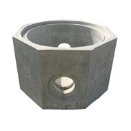 Cunette Ø800 HU46/H62,5cm 180° pour Fonte/PVC Ø150-160 CE