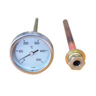 Thermomètre 0 à 500°c à cadran pour four à bois