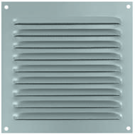 Grille à persiennes 150x150mm avec moustiquaire alu