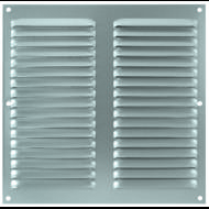 Grille à persiennes 200x200mm avec moustiquaire alu